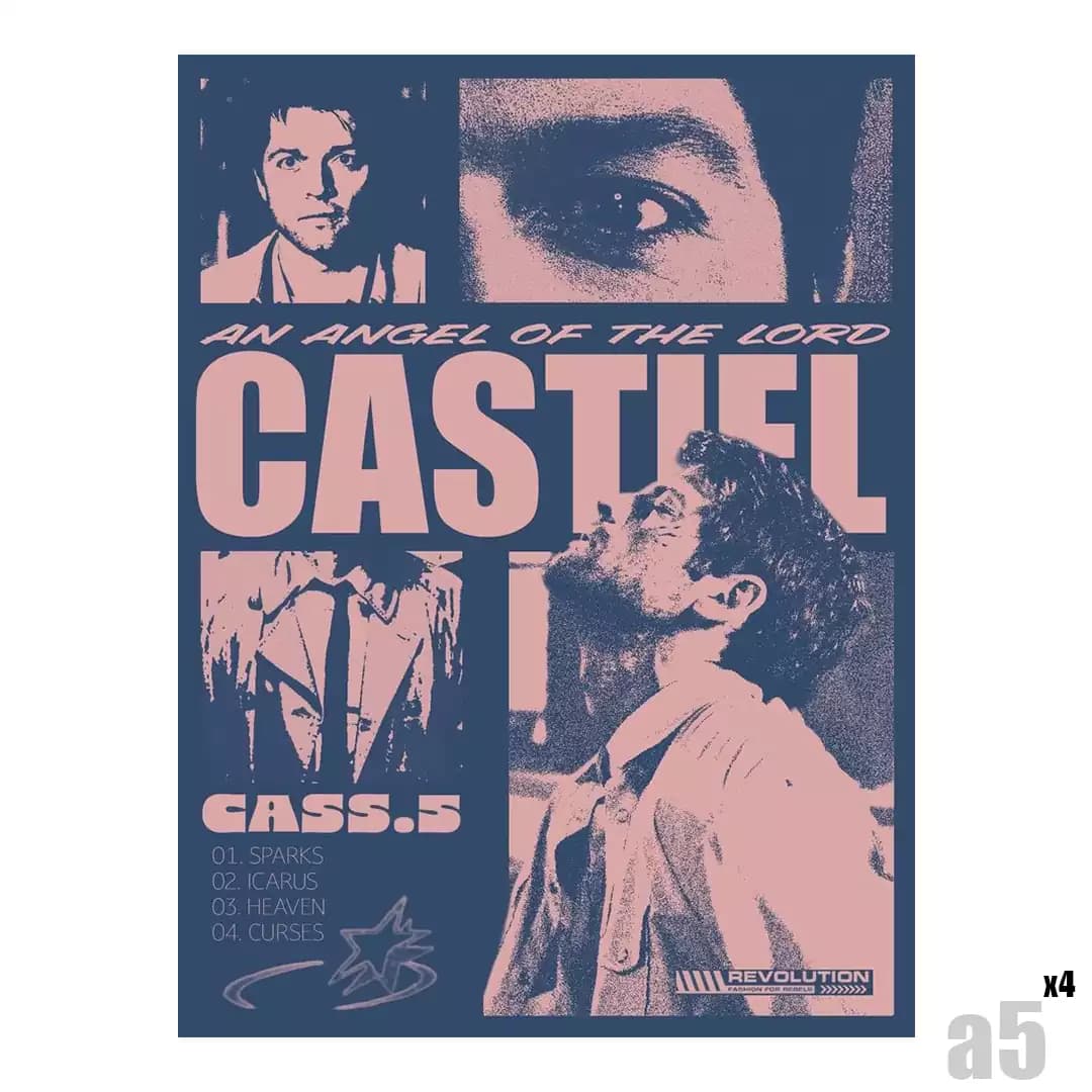 پوستر طرح کستیل Castiel سریال سوپرنچرال Supernatural