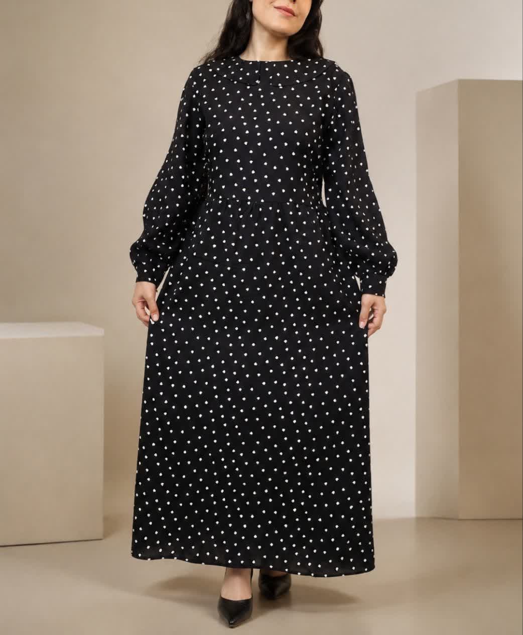 پیراهن نخ چین ریز قلب