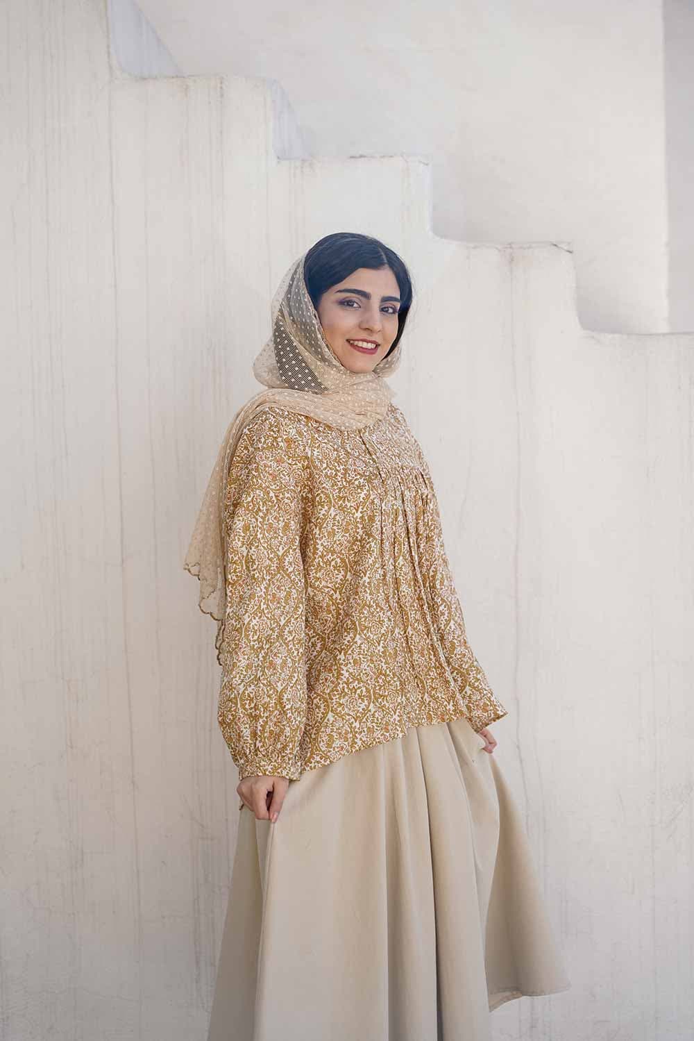 تونیک چرخکاری باتیک هندی مدل شایلی — تصویر ۹