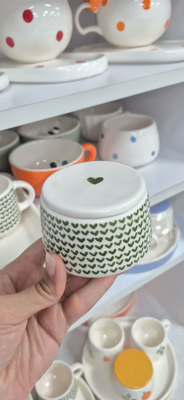 چای خوری دو نفره مربع طرح قلبی — تصویر ۴
