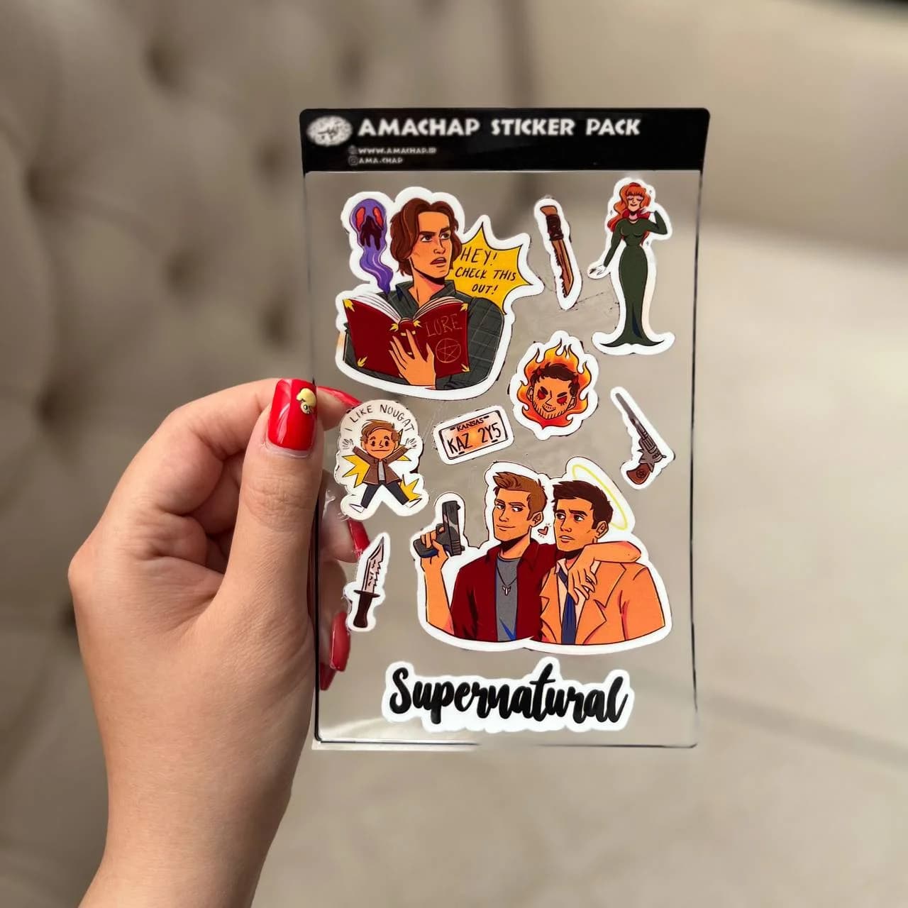 پک استیکر مینی طرح سوپرنچرال Supernatural 3 — تصویر ۲