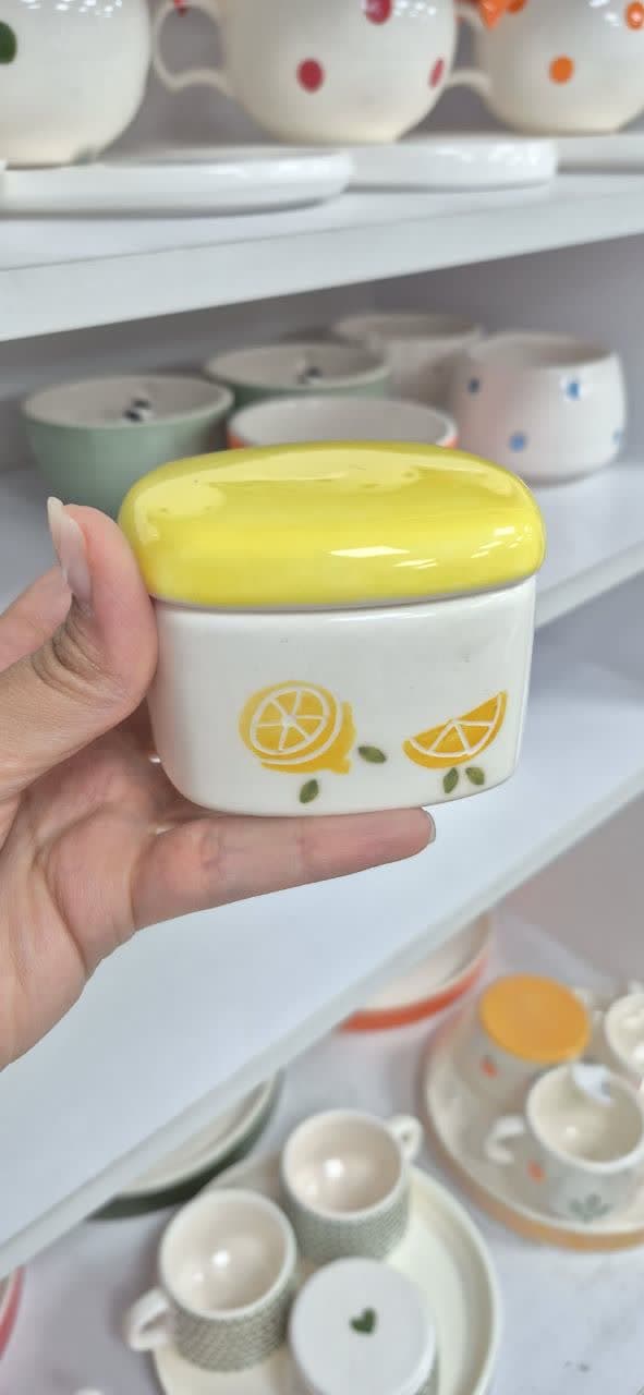چای خوری دو نفره سرامیک لیمو — تصویر ۴