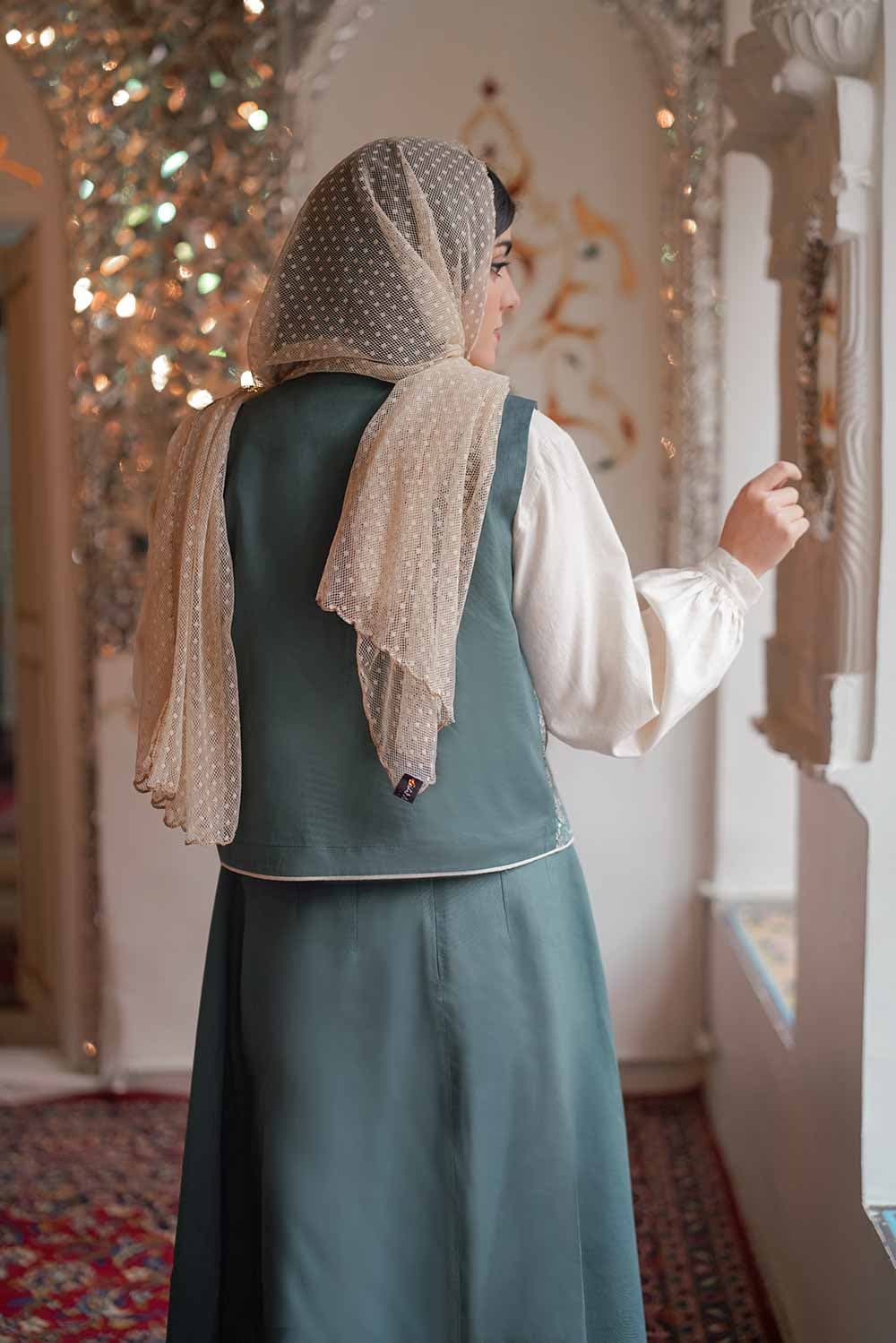 دامن لنین مدل مروارید کد 178 — تصویر ۳