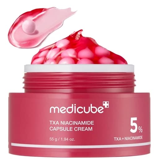 کرم کپسولی روشن‌کننده مدی‌کیوب TXA + نیاسینامید 5% — تصویر ۳