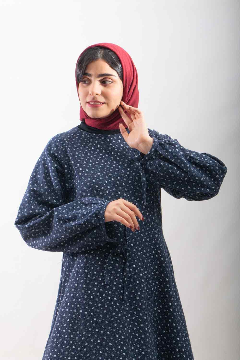 پیراهن لنین کرکی مدل پرگل
