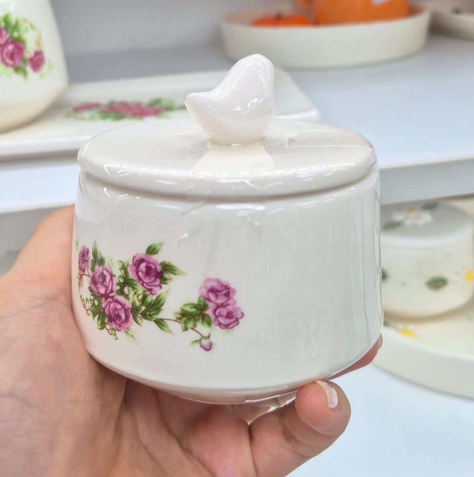 ست چای خوری تک نفره گل سرخی — تصویر ۵