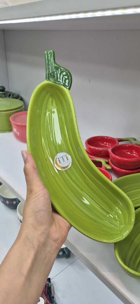 اردو خوری سرامیک طرح کدو بادمجان — تصویر ۳
