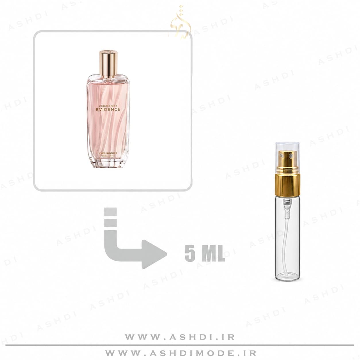 دکانت عطر ادکلن ایوروشه اویدنس زنانه 5 میل اصلی | Yves Rocher L’Evidence EDP 5ml Original