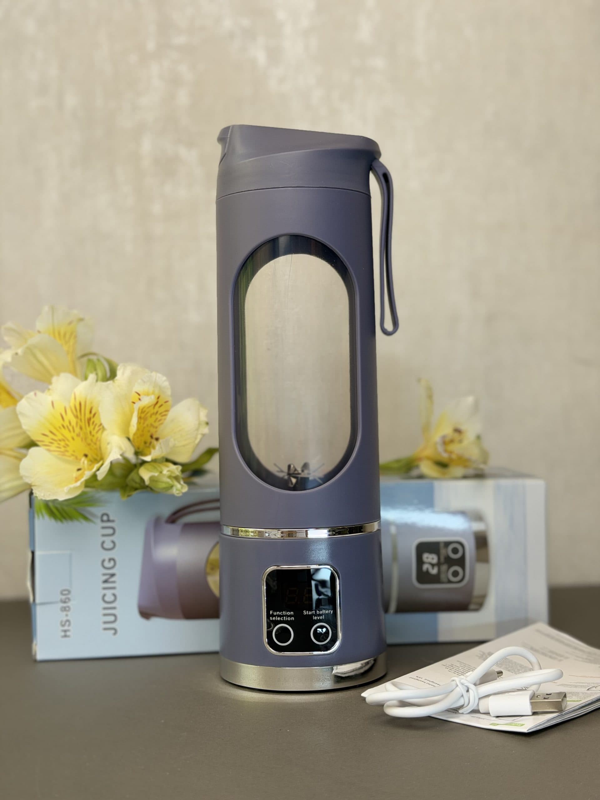 شیکر و اسموتی‌ساز شارژی HS-860 | مخلوط‌کن ۱۲ تیغه اورجینال — تصویر ۵