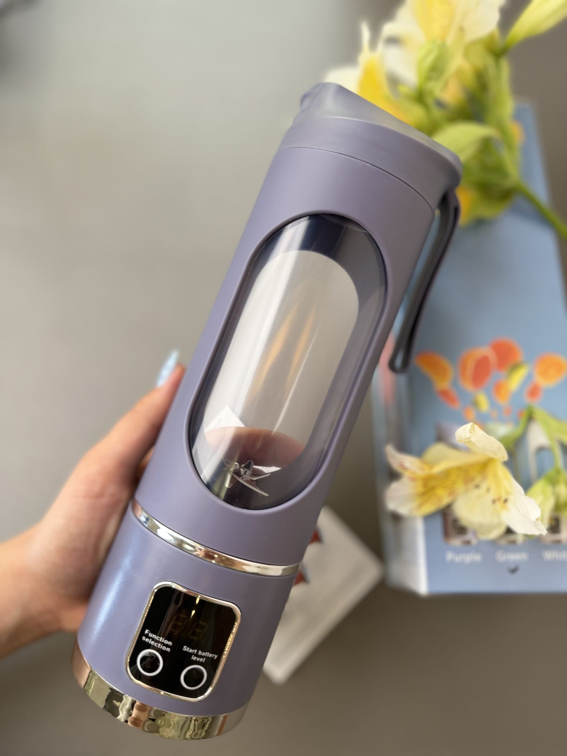 شیکر و اسموتی‌ساز شارژی HS-860 | مخلوط‌کن ۱۲ تیغه اورجینال — تصویر ۶