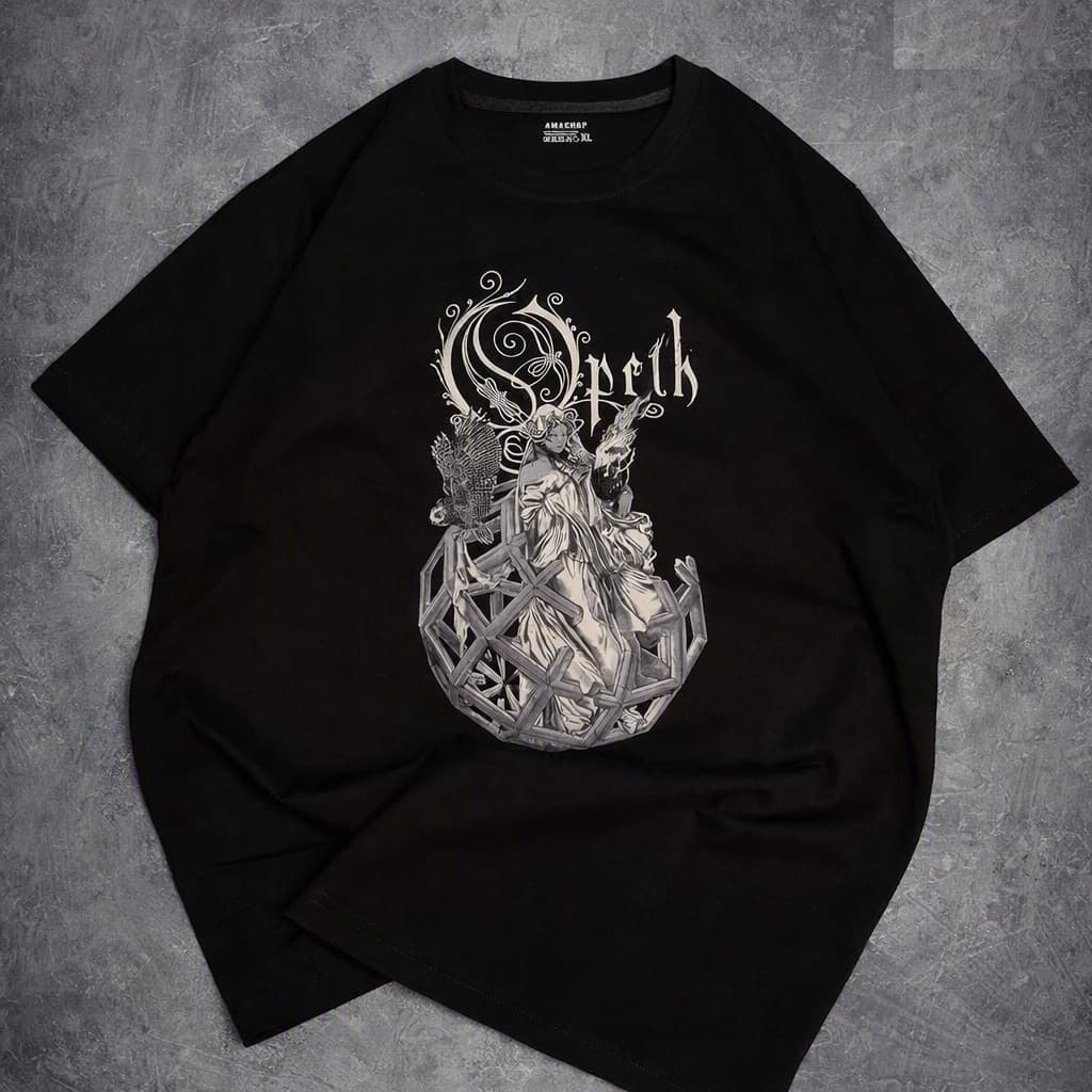 تیشرت نخ پنبه طرح Opeth