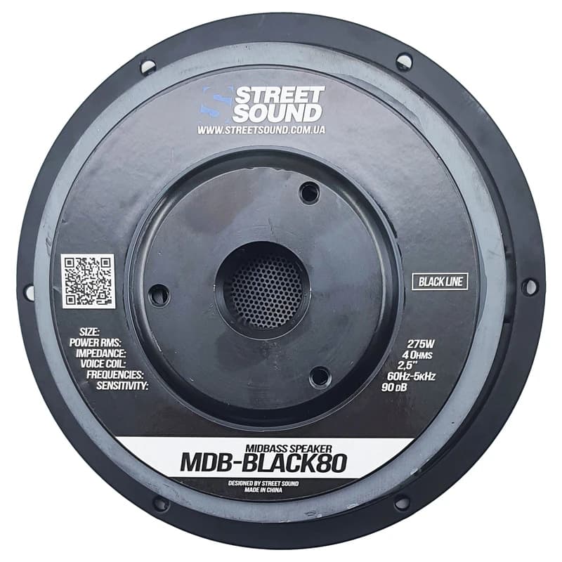 میدرنج ۸ اینچ استریت ساند مدل BLACK80 قدرت ۴۰۰ وات — تصویر ۲