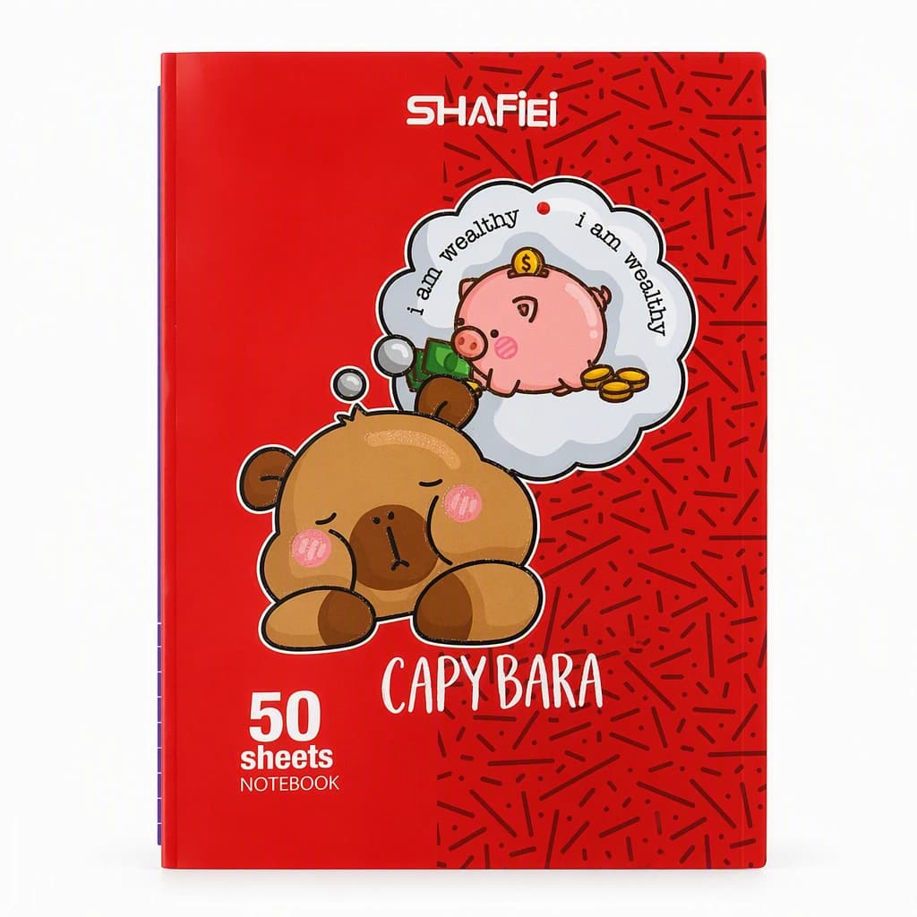دفتر نقاشی ۵۰ برگ برند شفیعی مدل capy bara