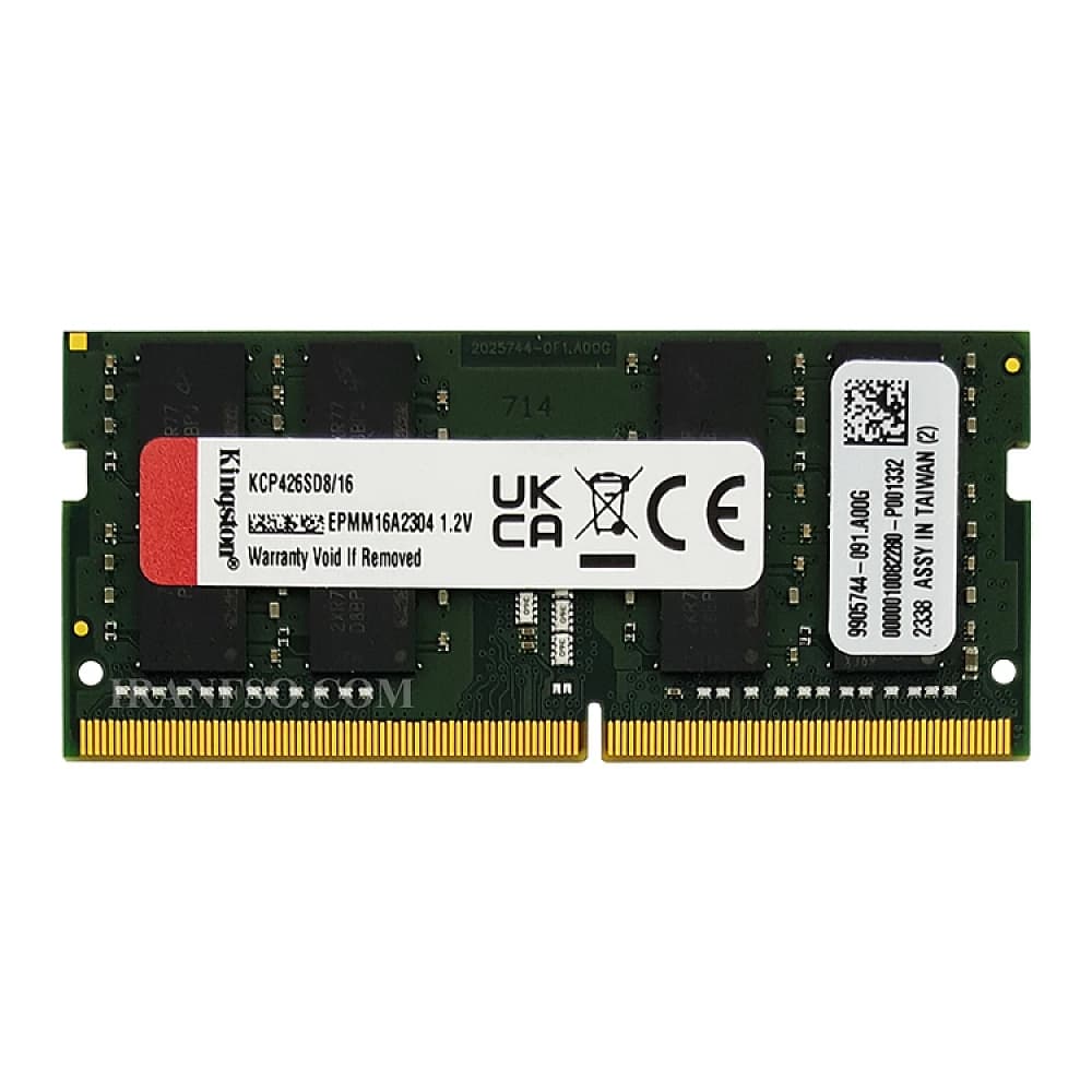 رم لپ‌تاپ استوک Kingston ValueRAM 16GB DDR4 3200 CL22