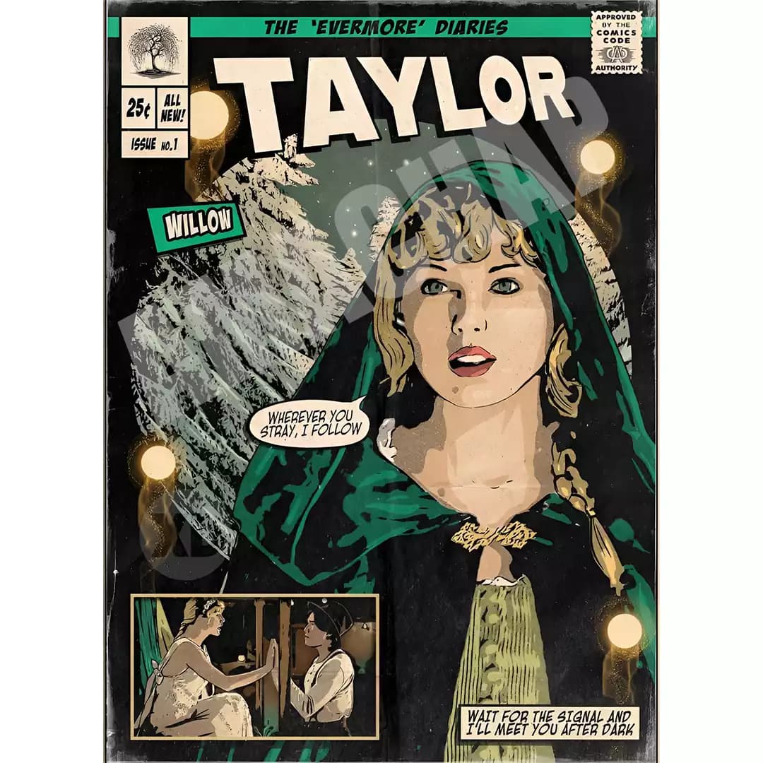 پوستر کمیک بوکی تیلور سوییفت Taylor Swift Willow — تصویر ۳