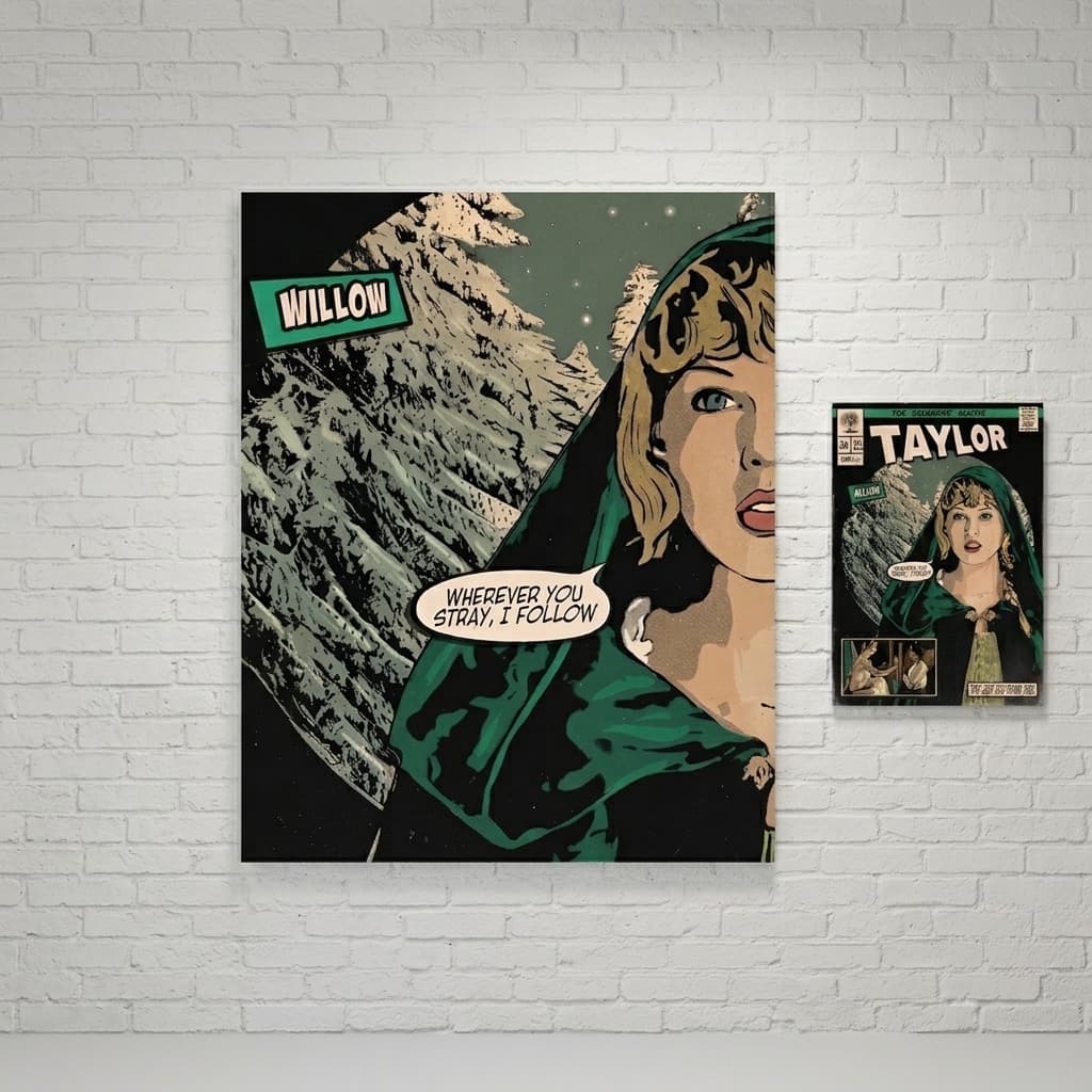 پوستر کمیک بوکی تیلور سوییفت Taylor Swift Willow