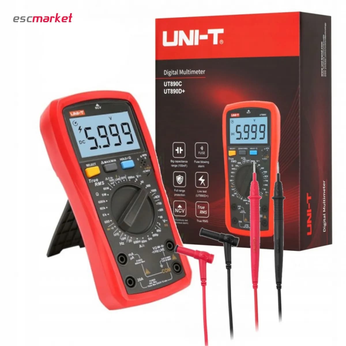 مولتی متر دیجیتال یونی تی مدل UNI-T UT890C — تصویر ۵