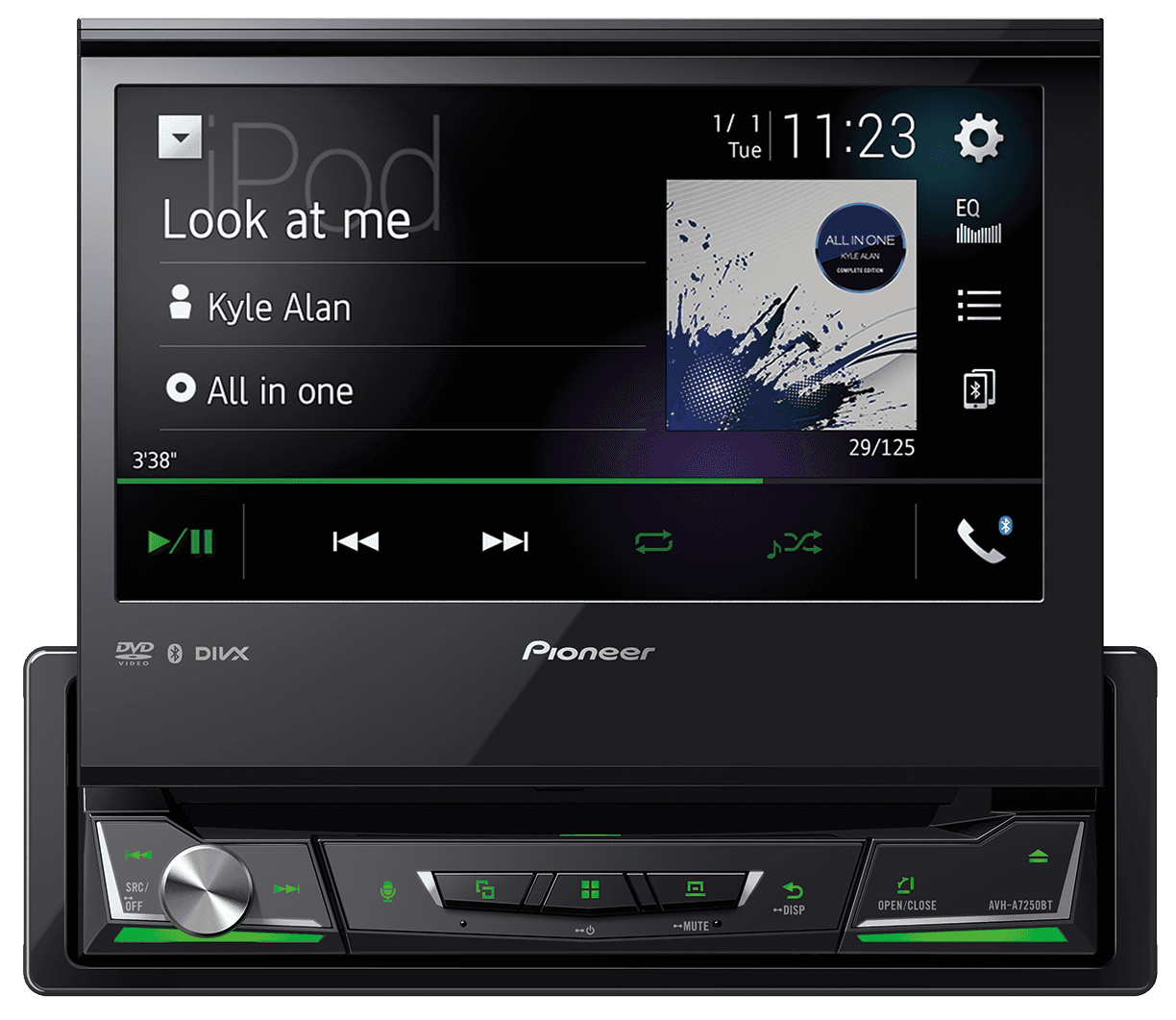 Pioneer AVH-A7250BT:DVD Multimedia AV Receiver