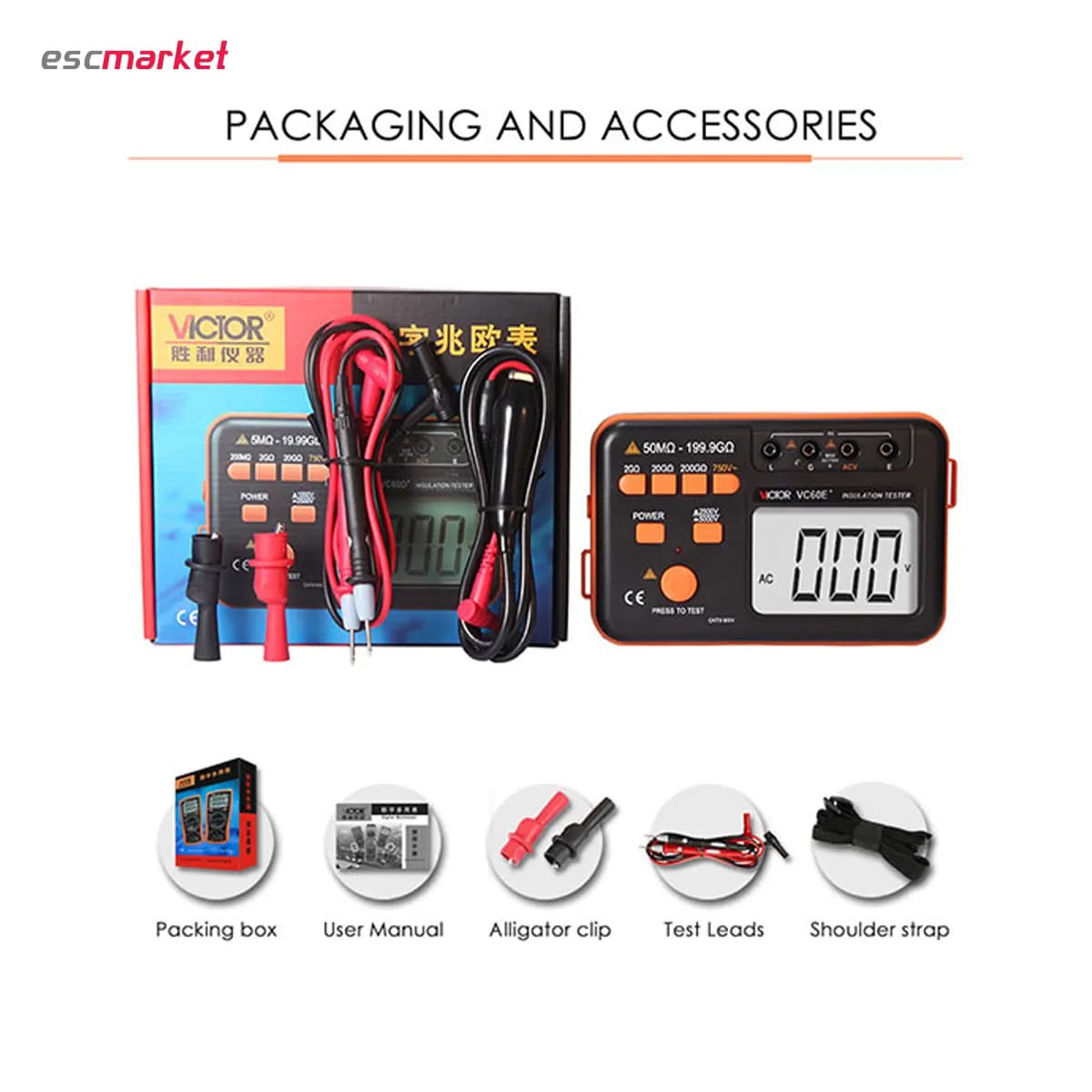 میگر دیجیتال ویکتور مدل +VICTOR VC60E — تصویر ۶