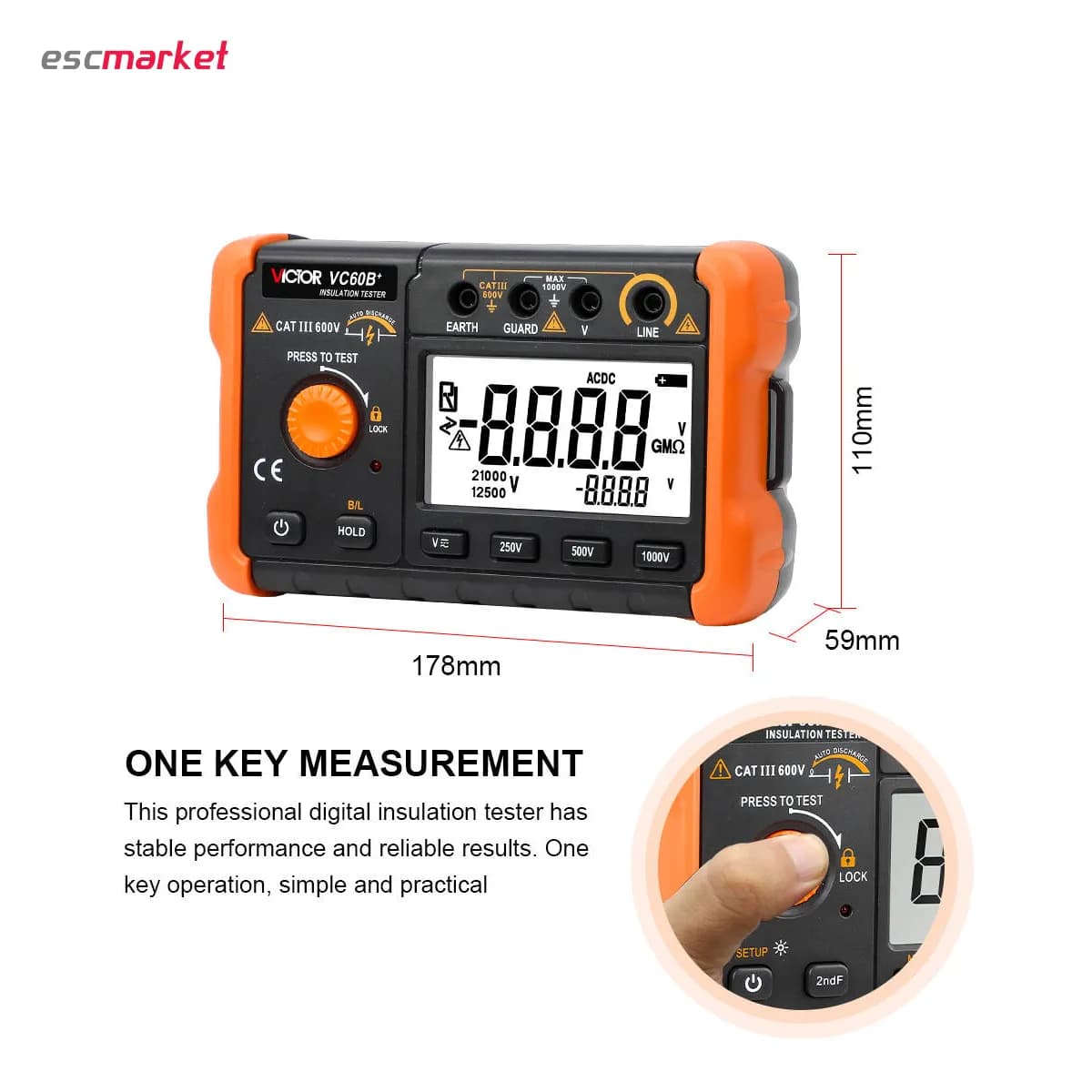 میگر دیجیتال ویکتور مدل +VICTOR VC60B — تصویر ۷
