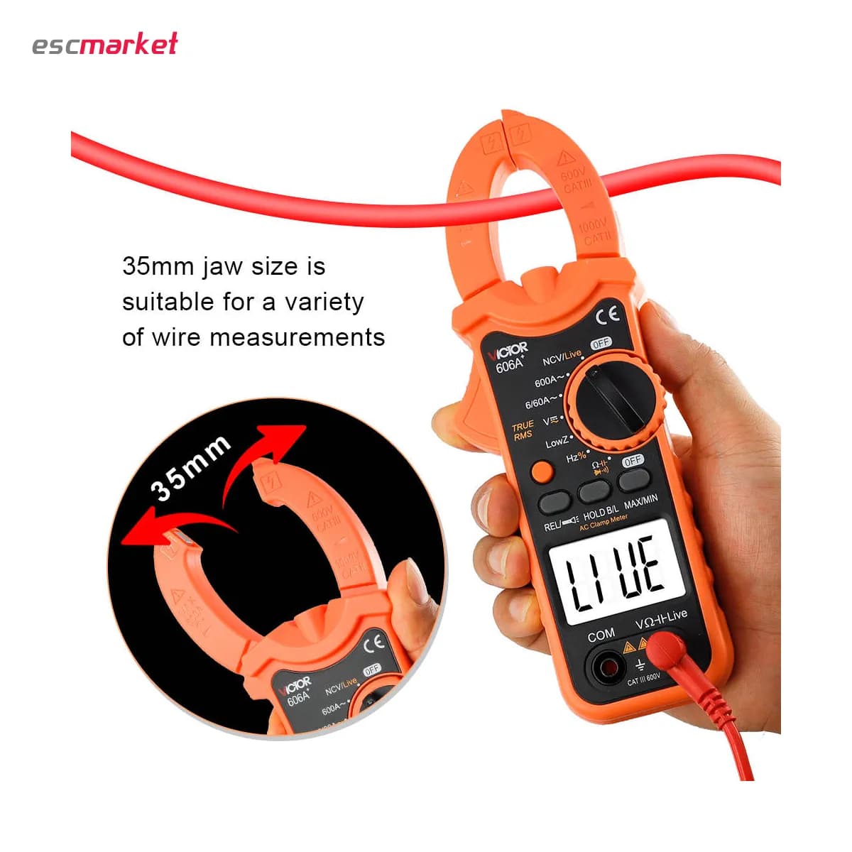 مولتی متر کلمپی ویکتور مدل +VICTOR 606A — تصویر ۵