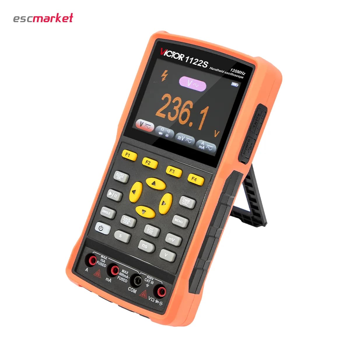 اسیلوسکوپ دستی 120 مگاهرتز ویکتور مدل VICTOR 1122S — تصویر ۴