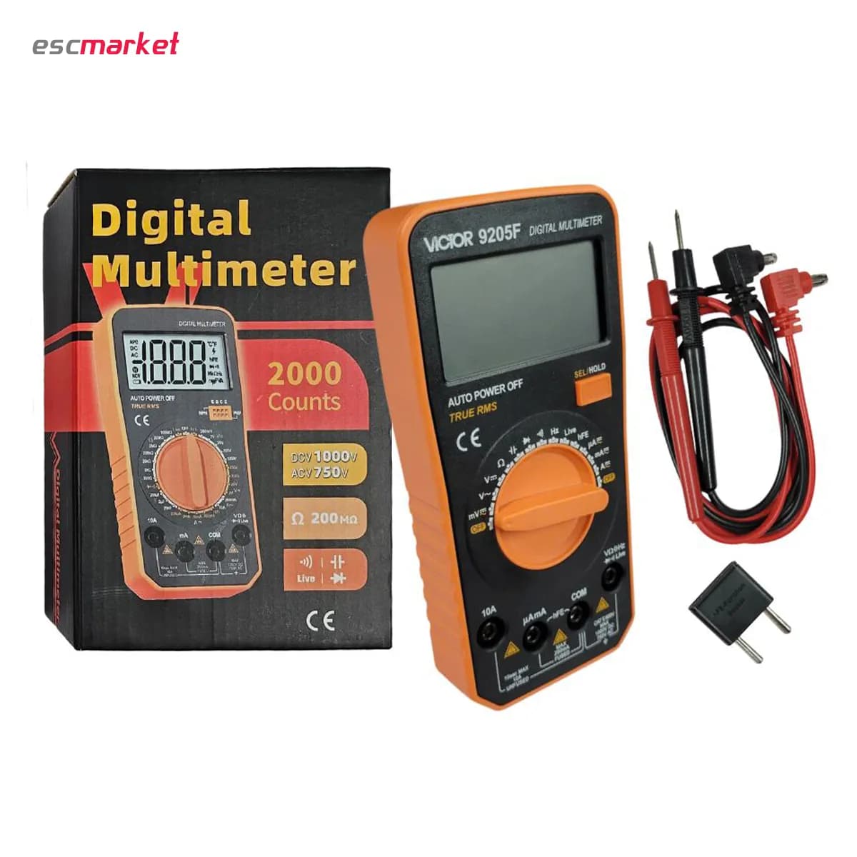 مولتی متر دیجیتال ویکتور مدل VICTOR 9205F — تصویر ۴