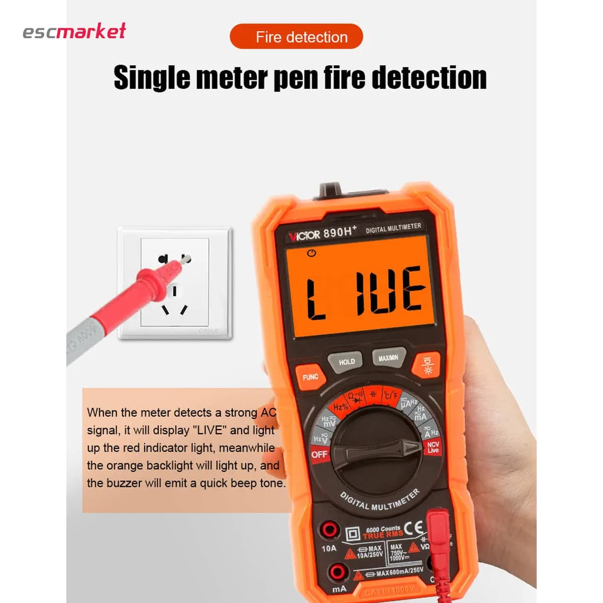 مولتی متر دیجیتال ویکتور مدل +VICTOR 890H — تصویر ۵