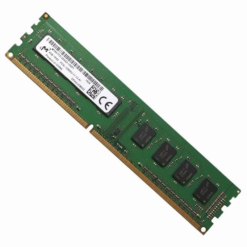 رم کامپیوتر استوک Micron MT8KTF51264AZ-1G6P1 DDR3L 4GB 1600MHz CL11 تک کاناله PC3L-12800U