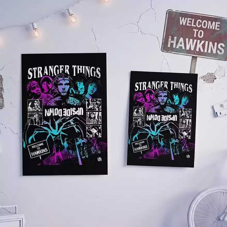 پوستر سریال چیزهای عجیبStranger Things طرح دنیای وارونه — تصویر ۲