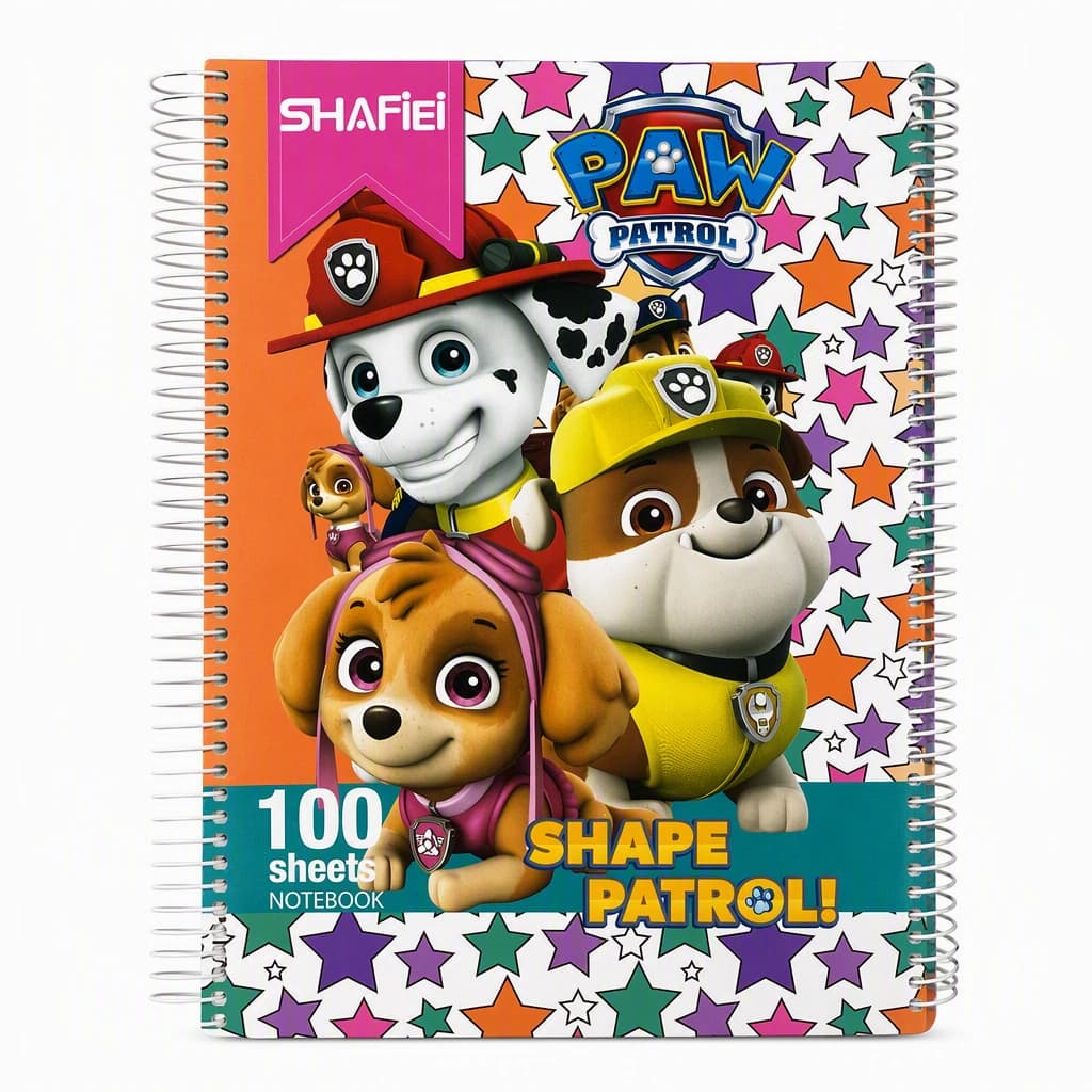 دفتر تکلیف ۱۰۰ برگ برند SHAFiEi طرح SHAPE PATROLI