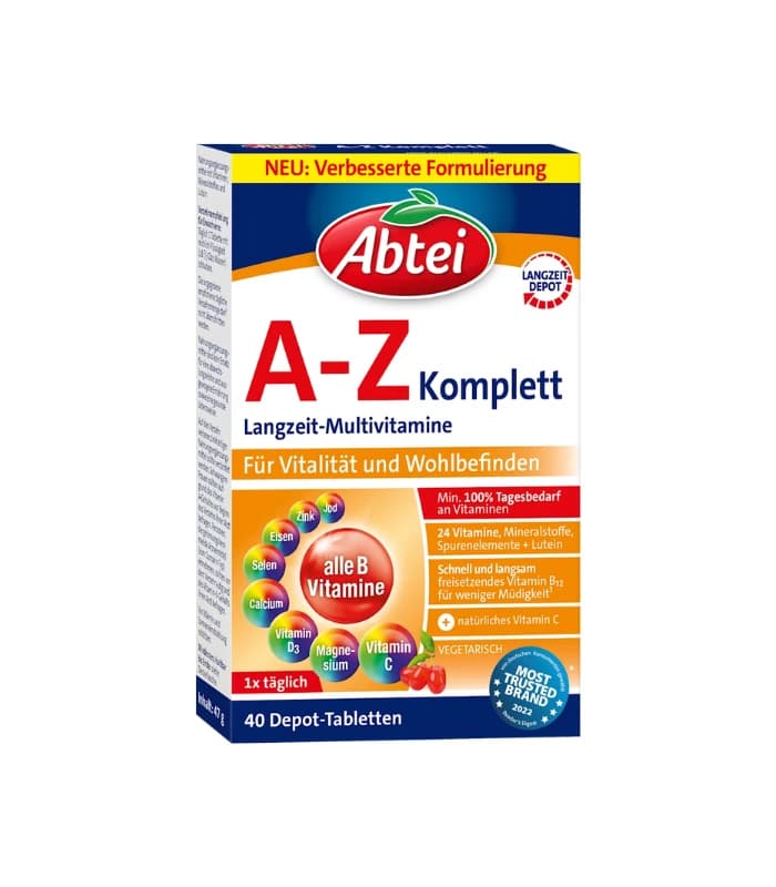 قرص مولتی‌ویتامین A-Z کامل آبتای – ۴۰ عدد