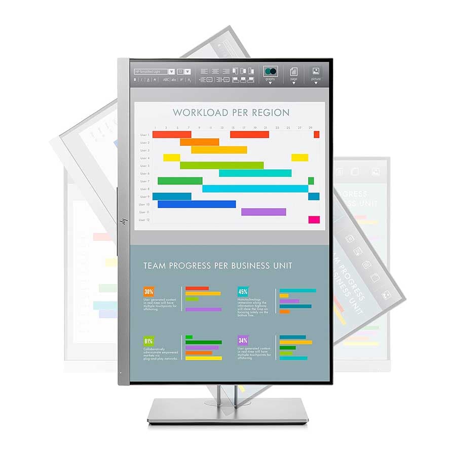 مانیتور استوک 24 اینچ hp مدلE243i — تصویر ۴