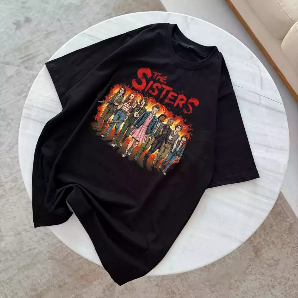 تیشرت طرح The Sisters سریال استرنجرتینگز Stranger Things — تصویر ۲