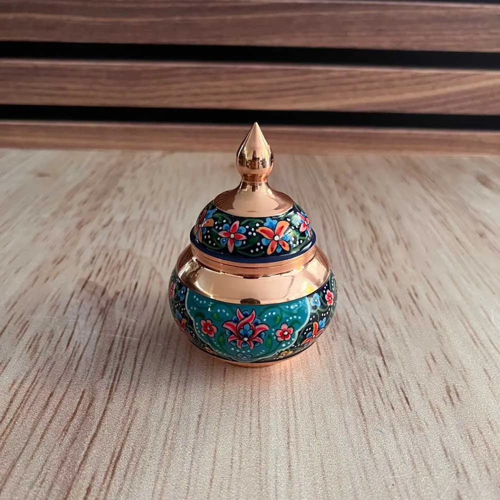 قندان مس و پرداز کوچک — تصویر ۲