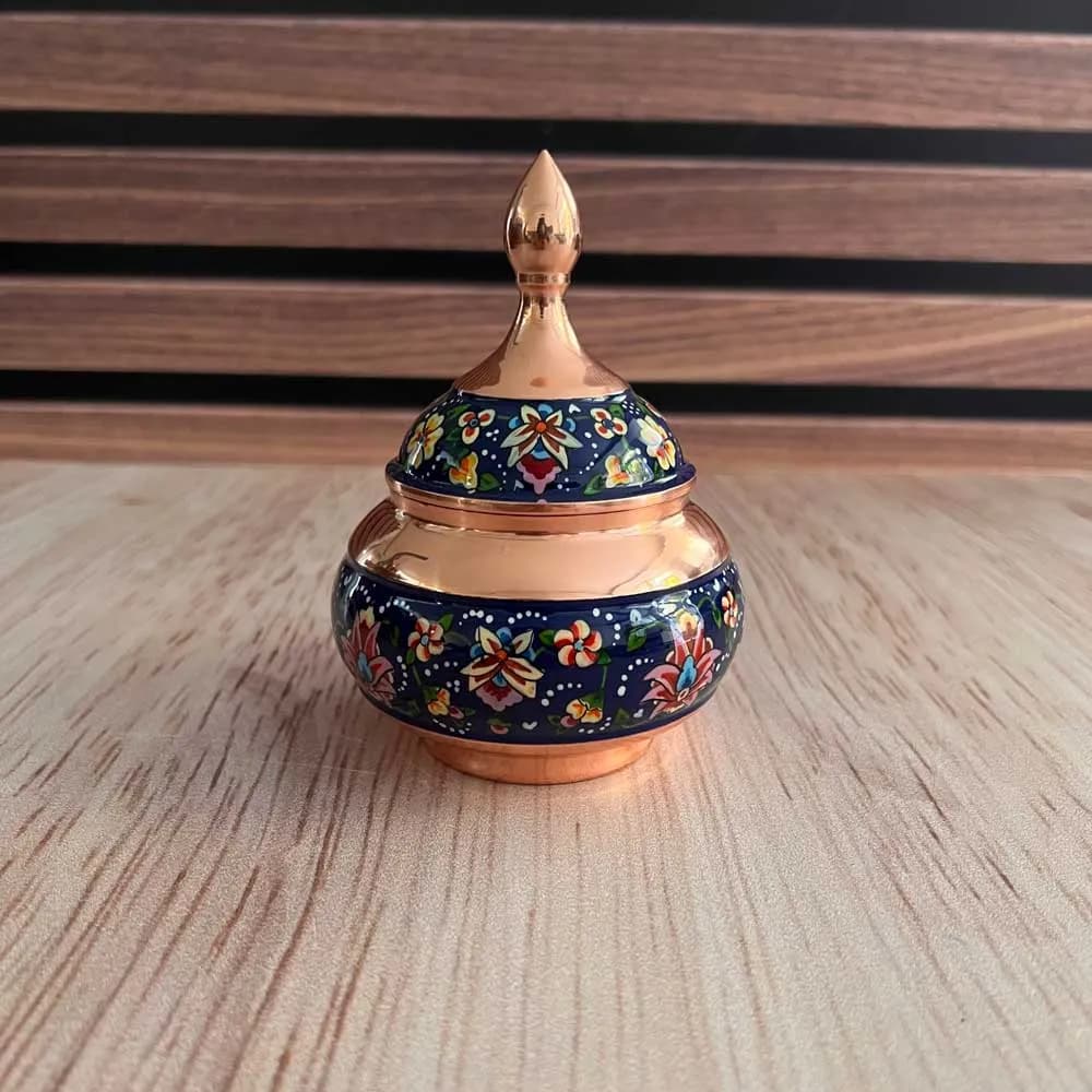قندان مس و پرداز سایز متوسط