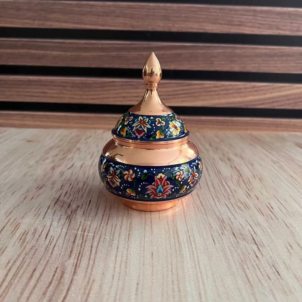 قندان مس و پرداز سایز متوسط — تصویر ۳