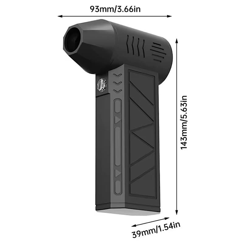مینی جت فن توربو 3 حالته (Mini Turbo Jet Fan) + قابلیت چراغ قوه — تصویر ۸