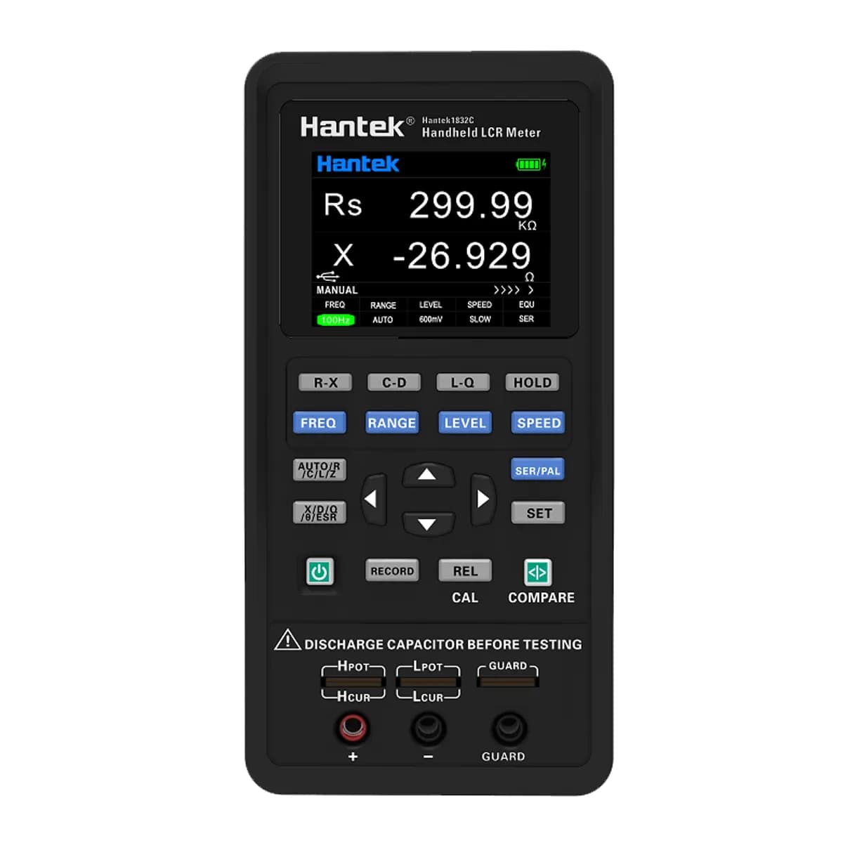 LCR متر هانتک مدل Hantek 1833C – فرکانس 100 کیلوهرتز — تصویر ۲