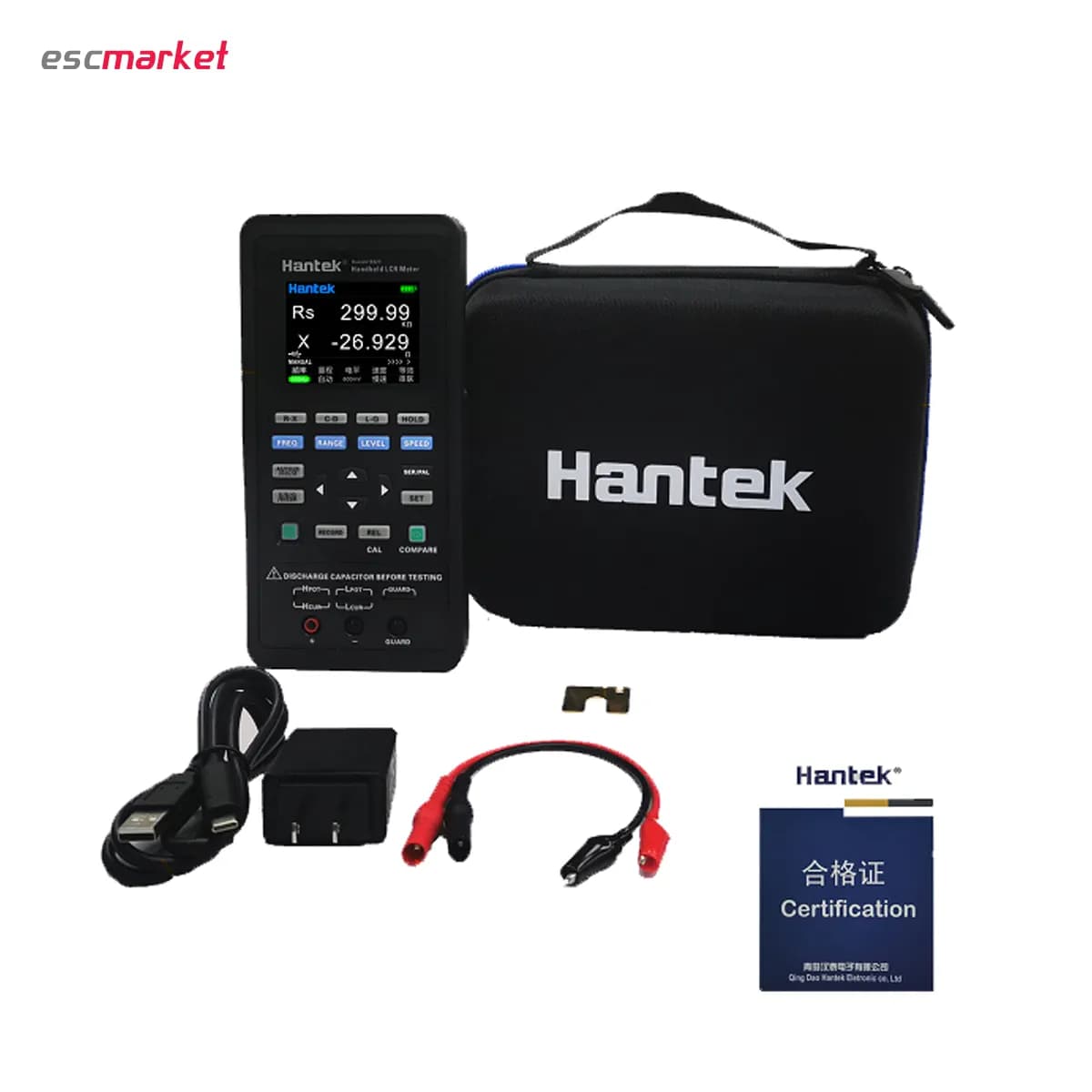 LCR متر هانتک مدل Hantek 1833C – فرکانس 100 کیلوهرتز — تصویر ۳