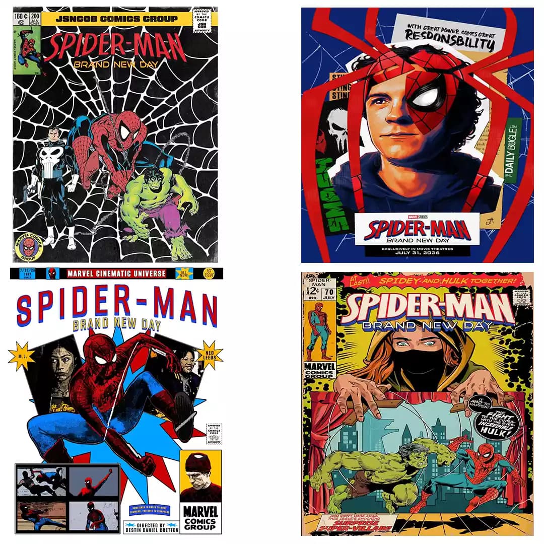 پک پوستر کمیک کلاسیک مرد عنکبوتی SpiderMan Brand New Day
