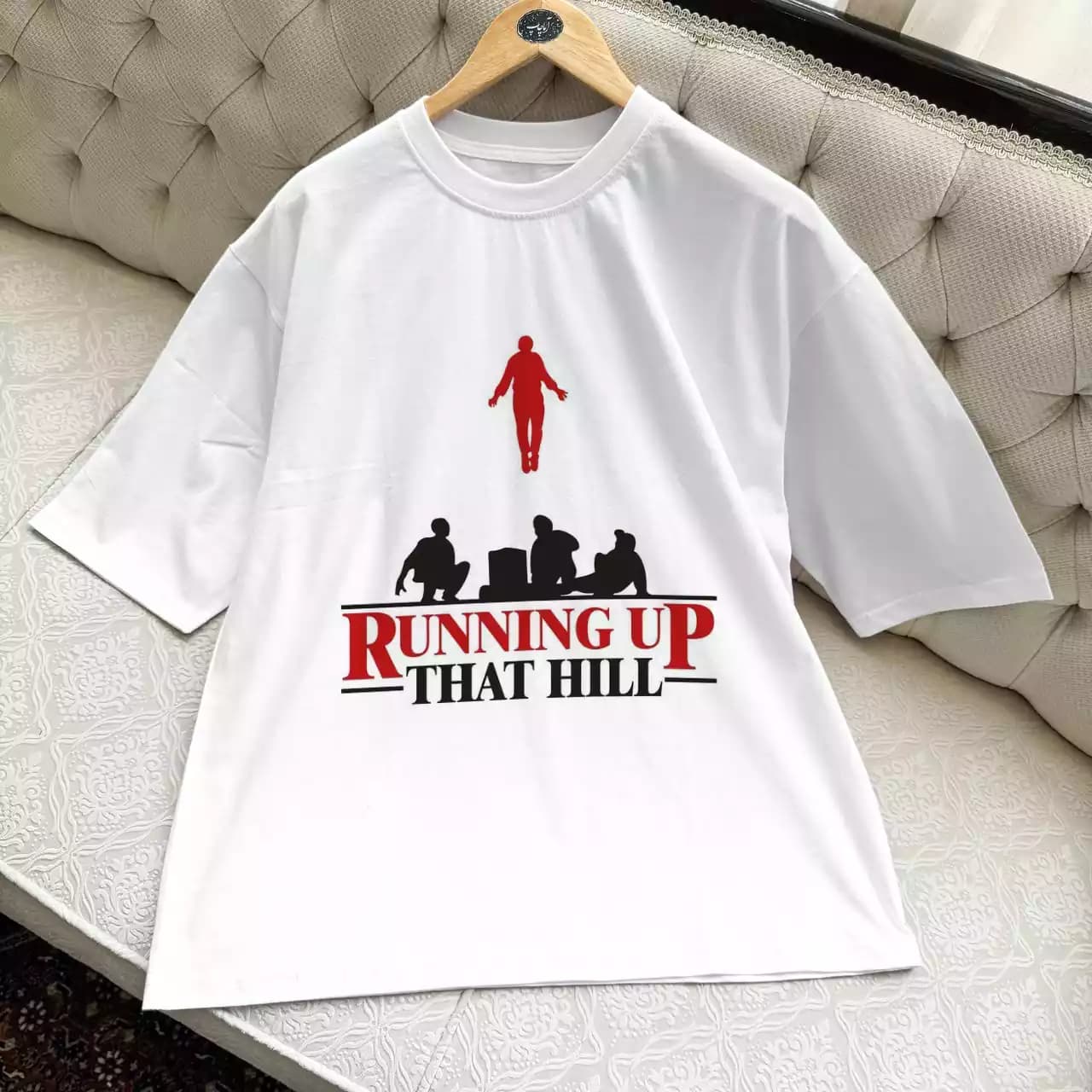 تیشرت Stranger Things طرح Running Up That Hill RED