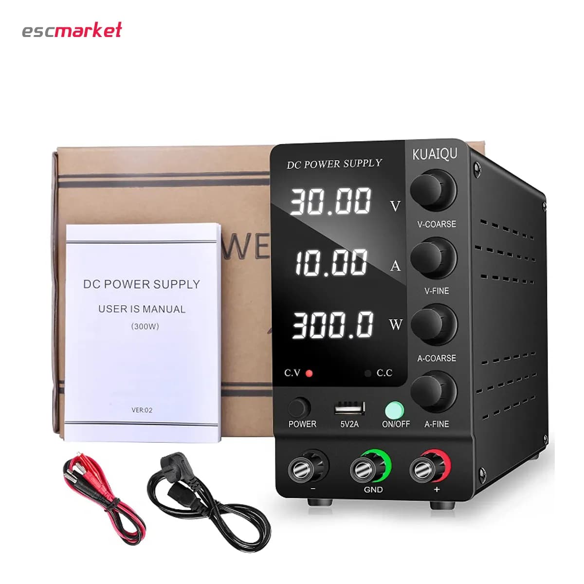 منبع تغذیه 30 ولت 10 آمپر سویچینگ KUAIQU مدل SPS-C3010 — تصویر ۵