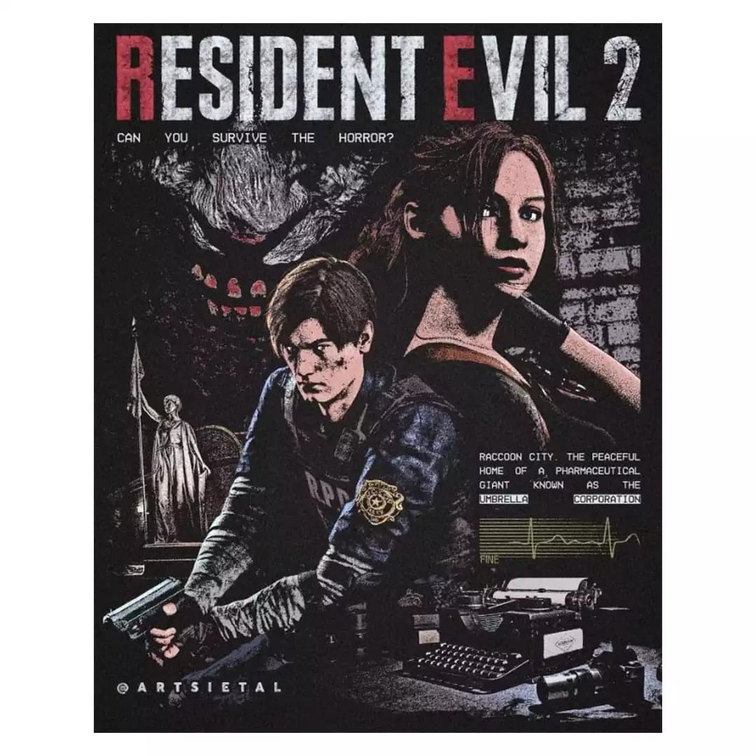 پوستر بازی Resident Evil 2
