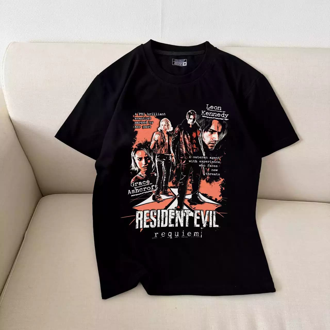 تیشرت نخ پنبه طرح Resident Evil Requiem