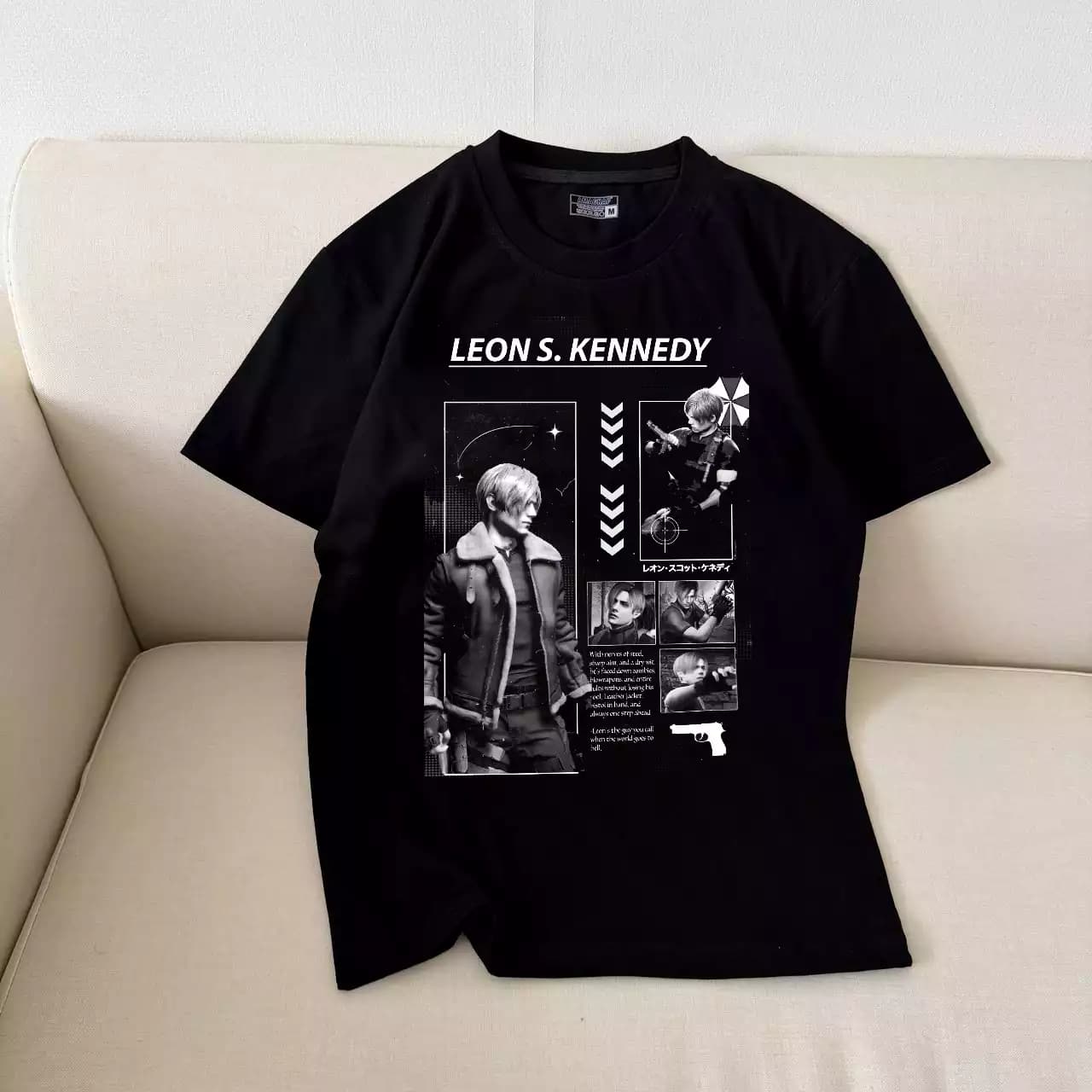 تیشرت نخ پنبه طرح لئون کندی Leon S. Kennedy