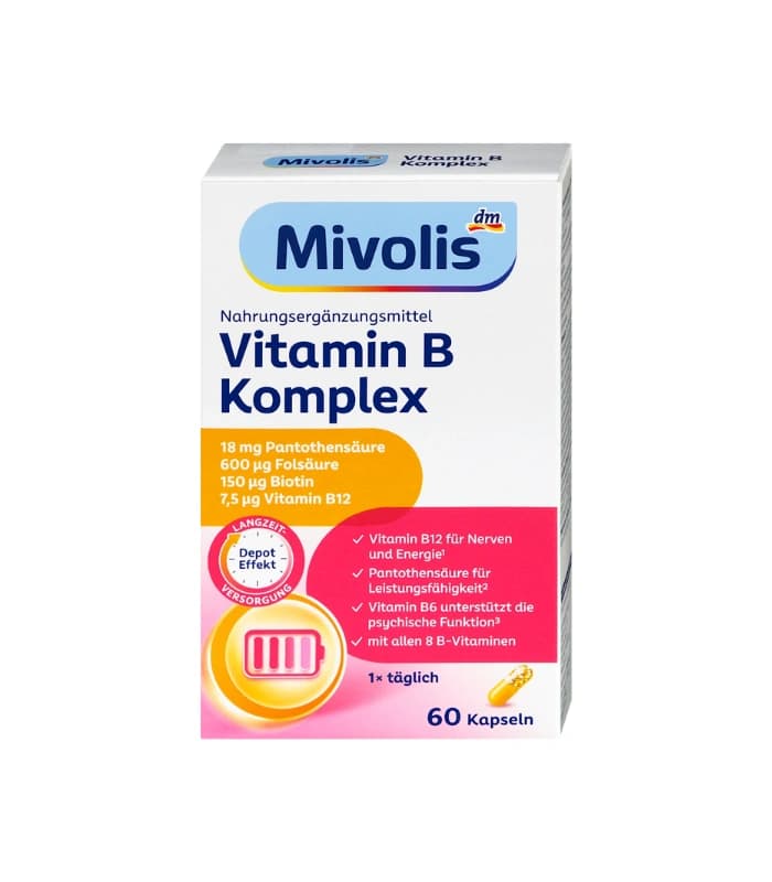 کپسول ویتامین B کمپلکس میوولیس 60 عدد | Mivolis Vitamin B Komplex