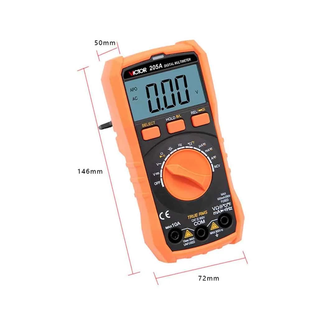 مولتی متر دیجیتال ویکتور مدل VICTOR 205A — تصویر ۱۰