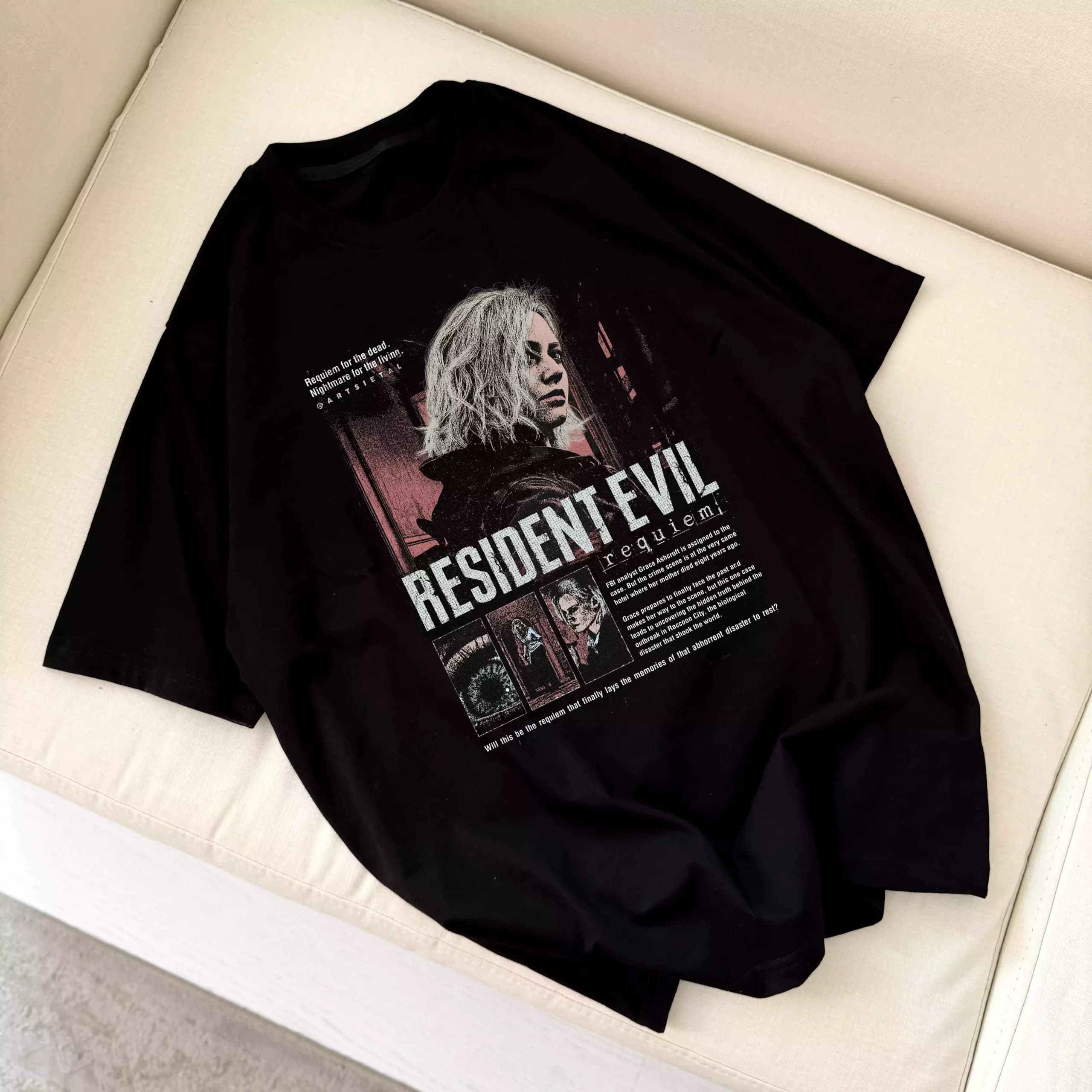 تیشرت نخ پنبه طرح رزیدنت اویل Resident Evil — تصویر ۲