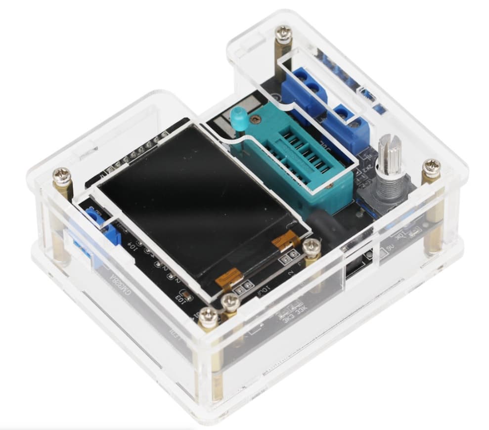 تستر قطعات الکترونیکی GM328A-HW849A با قاب شفاف — تصویر ۶